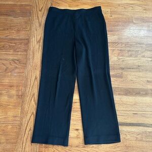 ST John Basic Black Knitted Pants Women's 12 Designer Classic